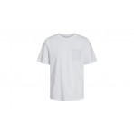 Jack And Jones Crew Neck Ανδρικό Κοντομάνικο T-Shirt Λευκό