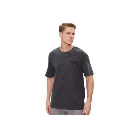 Jack & Jones Ανδρικό Κοντομάνικο T-Shirt Ανθρακί