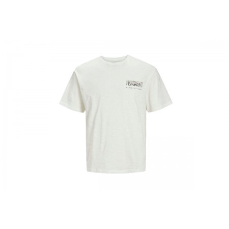 Jack & Jones Ανδρικό Κοντομάνικο T-Shirt Λευκό