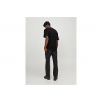 Jack & Jones Jjebradley Ανδρικό Κοντομάνικο T-Shirt Μαύρο