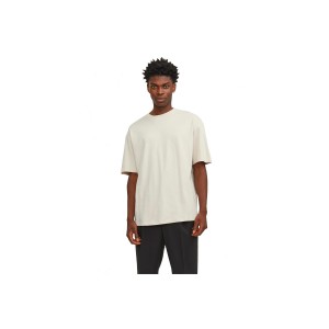 Jack And Jones Jjebradley  Ss T-Shirt Ανδρικό (12249319 MOONBEAM)
