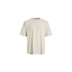 Jack And Jones Jjebradley Ανδρικό Κοντομάνικο T-Shirt Γκρι