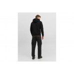 Jack & Jones Ανδρική Πολυεστερική Ζακέτα με Κουκούλα Μαύρη