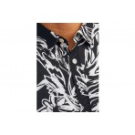 Jack And Jones Jorlafayette Aop Shirt Ss Ln Πουκάμισο Κοντομάνικο Ανδρικό (12251023 BLACK)