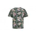 Jack And Jones Ανδρικό Κοντομάνικο Floral T-Shirt Πολύχρωμο