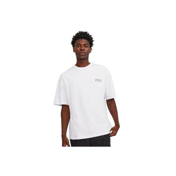 Jack And Jones Jorsantorini Graphic  Ss Crew Neck Sn T-Shirt Ανδρικό (12252644 BRIGHT WHITE)