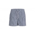 Jack And Jones Ανδρικό Μαγιό Βερμούδα Μπλε Σκούρο, Λευκό