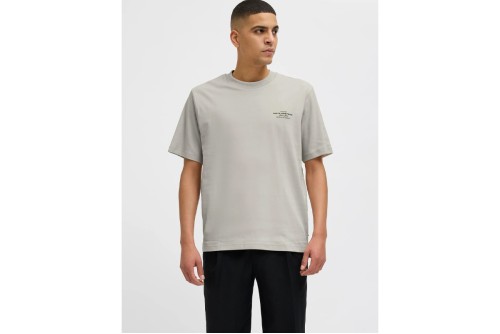 Jack And Jones Jprblachad Branding Ss T-Shirt Ανδρικό (12259357 SILVER LINING)