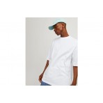 Jack And Jones Jjecharge Ανδρικό Κοντομάνικο T-Shirt Λευκό