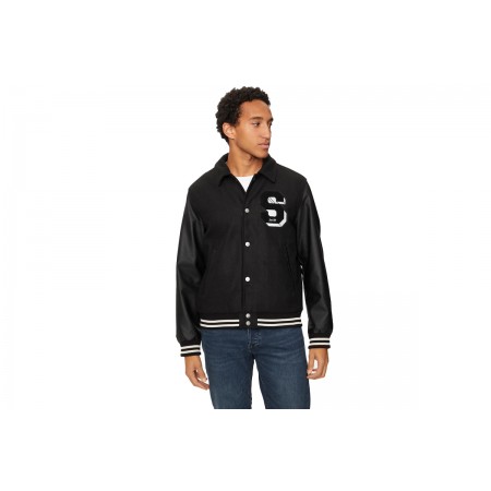 Jack & Jones Ανδρικό Bomber Μπουφάν Μαύρο