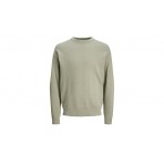 Jack And Jones Jorscott Knit Ανδρική Μακρυμάνικη Μπλούζα Φυστικί