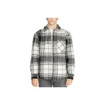 Jack And Jones Ανδρικό Μακρυμάνικο Πουκάμισο Λευκό, Μαύρο