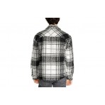 Jack And Jones Ανδρικό Μακρυμάνικο Πουκάμισο Λευκό, Μαύρο
