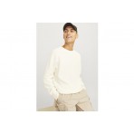 Jack & Jones Ανδρική Μακρυμάνικη Πλεκτή Μπλούζα Λευκή