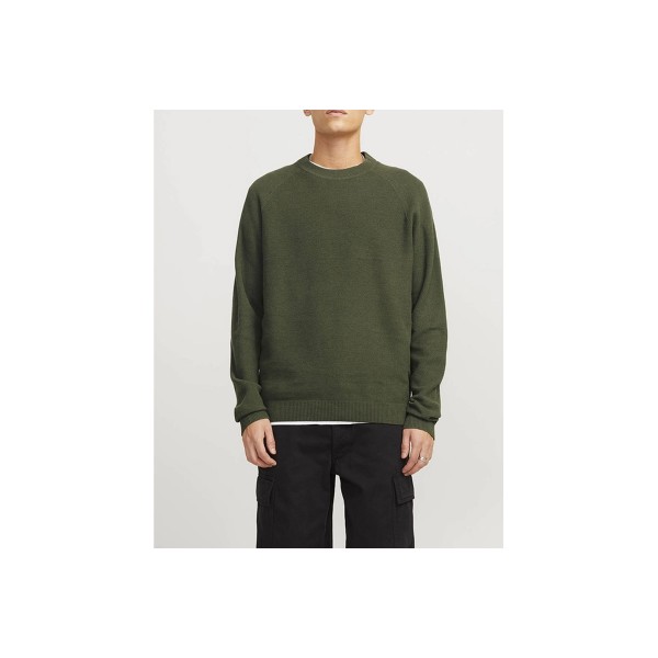 Jack And Jones Jcomason Knit Crew Neck Μπλούζα Πλεκτή Ανδρική (12264525 CYPRESS-CYCLO)