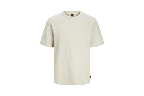 Jack And Jones Jcoalpha Waffle Crew Neck T-Shirt Ανδρικό (12265419 MOONBEAM)