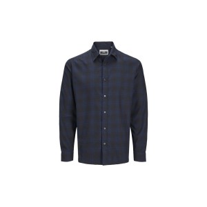 Jack And Jones Jcocharlie Check Shirt Ls Πουκάμισο Μακρυμάνικο Ανδρικό (12266044 INKWELL)