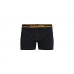 Jack And Jones Jacmarc Ανδρικά Μπόξερ Εσώρουχα Μαύρα 3 Τεμάχια