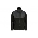 Jack & Jones Jcolima Ανδρική Fleece Ζακέτα Μαύρη