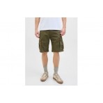 Jack And Jones Ανδρική Βερμούδα Cargo Χακί