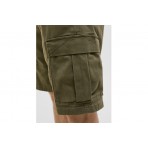 Jack And Jones Ανδρική Βερμούδα Cargo Χακί