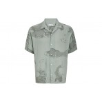 Jack And Jones Jjjeff Aop Resort Πουκάμισο Κοντομάνικο Ανδρικό (12268465 ICEBERG GREEN)