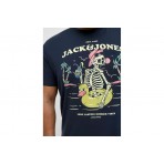 Jack And Jones Ανδρικό Κοντομάνικο T-Shirt Μπλε Σκούρο