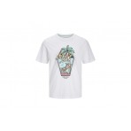 Jack And Jones Ανδρικό Κοντομάνικο T-Shirt Λευκό