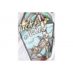 Jack And Jones Ανδρικό Κοντομάνικο T-Shirt Λευκό