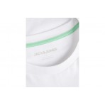 Jack And Jones Ανδρικό Κοντομάνικο T-Shirt Λευκό