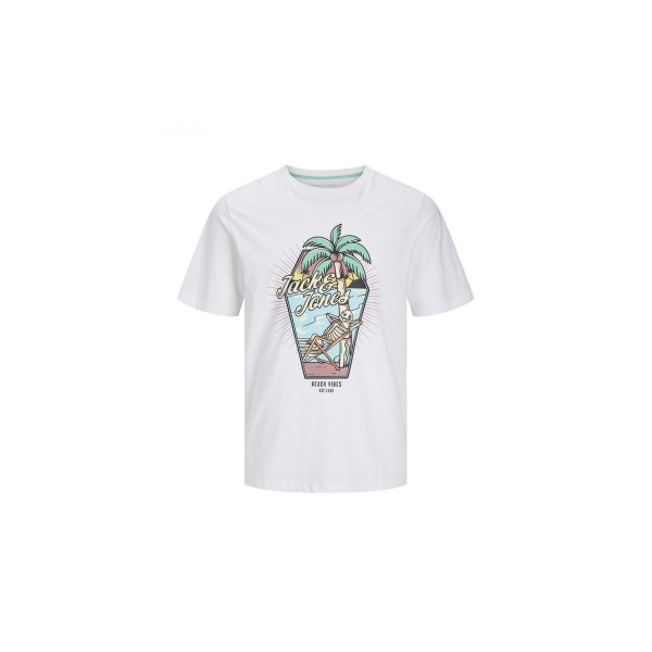 Jack And Jones Jjelijah T-Shirt Ανδρικό (12268472 WHITE)