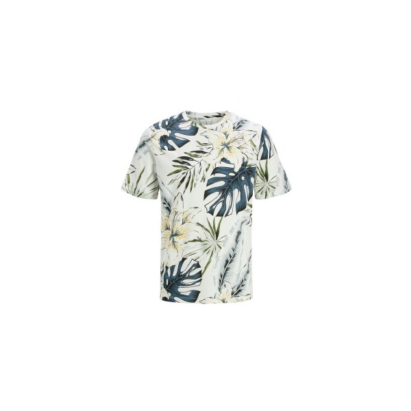 Jack And Jones Jjhawaii Aop T-Shirt Ανδρικό (12269312 CLOUD DANCER)
