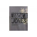 Jack And Jones Jjjaxon Ανδρικό Κοντομάνικο T-Shirt Ανθρακί