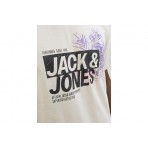 Jack And Jones Jjjaxon Ανδρικό Κοντομάνικο T-Shirt Μπεζ