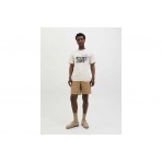 Jack And Jones Jjjaxon Ανδρικό Κοντομάνικο T-Shirt Μπεζ