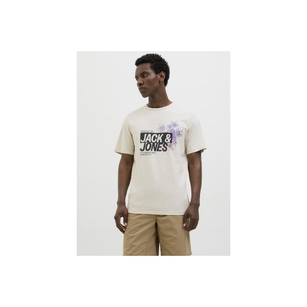 Jack And Jones Jjjaxon T-Shirt Ανδρικό (12269390 MOONBEAM)