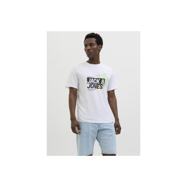 Jack And Jones Jjjaxon T-Shirt Ανδρικό (12269390 WHITE)