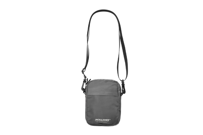 Jack And Jones Jacjeremy Ανδρικό Τσαντάκι Ώμου - Χιαστί Γκρι
