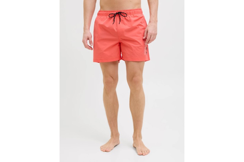 Jack And Jones Ανδρικό Μαγιό Σορτς Κοραλλί