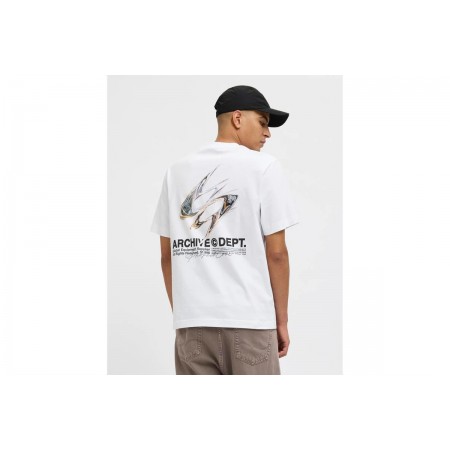 Jack And Jones Jcodynamic Dust Ss Crew Neck Ln T-Shirt Ανδρικό 