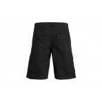 Jack And Jones Ανδρική Βερμούδα Cargo Μαύρη