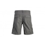 Jack And Jones Ανδρική Βερμούδα Cargo Γκρι