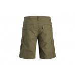Jack And Jones Ανδρική Βερμούδα Cargo Λαδί