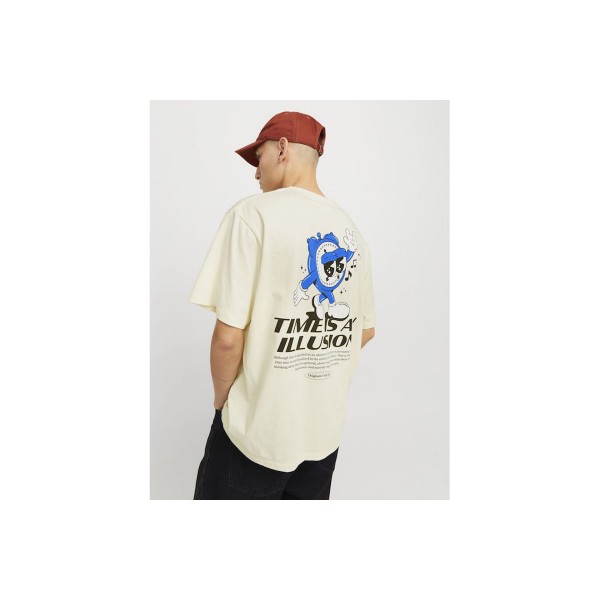 Jack And Jones Jorbigwig T-Shirt Ανδρικό (12275396 ANTIQUE WHITE)