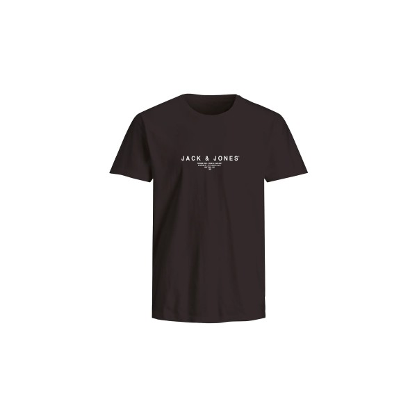 Jack And Jones Jprblaharris Ss T-Shirt Ανδρικό (12276646 BLACK BEAUTY)
