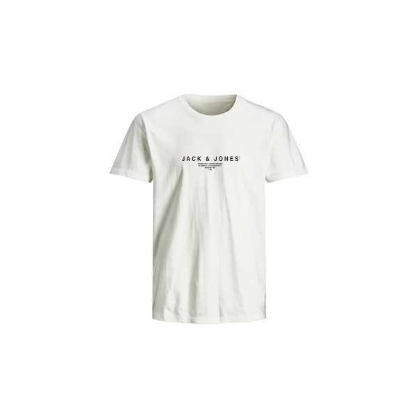 Jack And Jones Jprblaharris Ss T-Shirt Ανδρικό (12276646 BRIGHT WHITE)