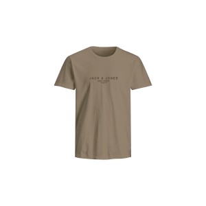 Jack And Jones Jprblaharris Ss T-Shirt Ανδρικό (12276646 GREIGE)