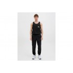 Jack And Jones Jcosago Small Logo Ανδρική Αμάνικη Μπλούζα Μαύρη