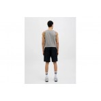 Jack And Jones Jcosago Small Logo Ανδρική Αμάνικη Μπλούζα Γκρι