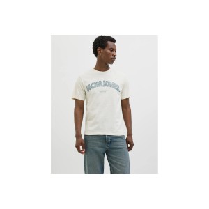 Jack And Jones Joralmeria Bold Branding T-Shirt Ανδρικό (12276962 ANTIQUE WHITE)
